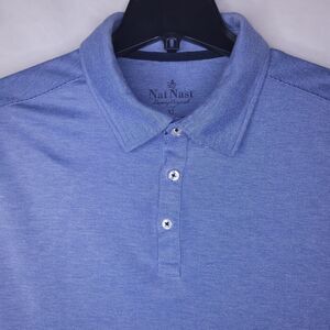 Nat Nast Polo Shirt Mens XL Blue Luxury Originals